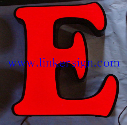 advertising front lit led letter sign