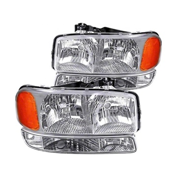 00-06 GMC Sierra 1500 &amp; Yukon Paire des phares et des lampes pare-chocs