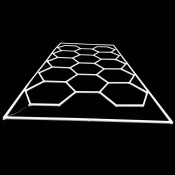 LED Car Workshop Light: Hexagonal Lighting Beauty Maintenance Station for Car Lift Booths