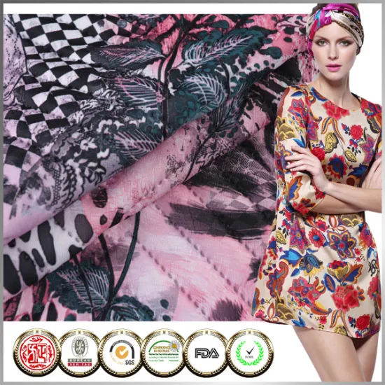 New style SGS Scuba Ultrasonic Best floral embossed fabric