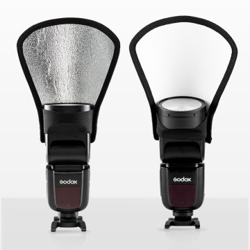2in1 Camera Flash Reflector Speedlite Mini Diffuser for Godox TT520II TT600 V1 Triopo TR950