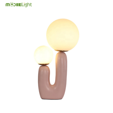 Creative Art Glass Resin Lighting Reading Lamp - Multiple Colors for Bedroom Decor