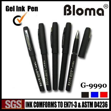high quality gel ink pen with rubber wrapped