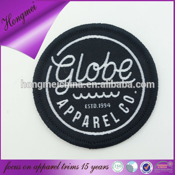 Laser cut golf patches and badges for woven garment label