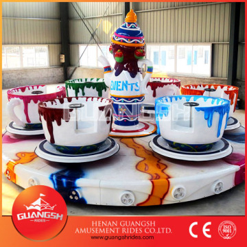 Hot selling outdoor family amusement equipment tea cup rides for sale