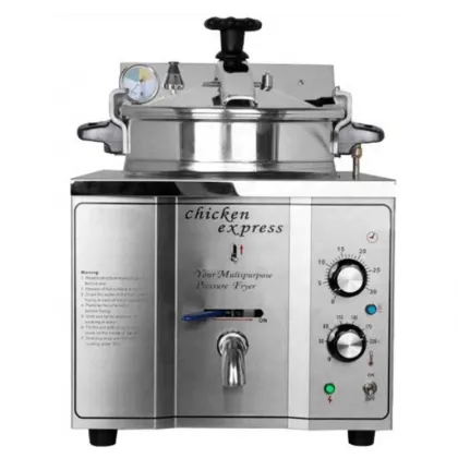 Commercial KFC Chicken Express Pressure Fryer Machine 16L Stainless Steel