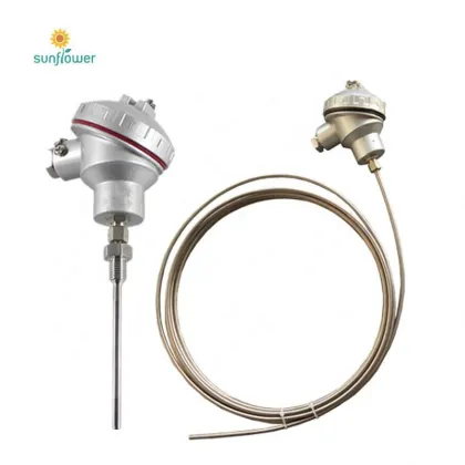 Probe Type Mineral Insulated Thermocouple Temperature Sensors: Types K, J, T, E, R, S, B