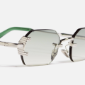Diamond Cut Rimless Sunglasses