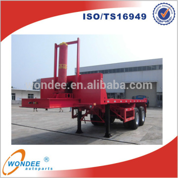 20 Feet 2 Axle Flatbed Hydraulic Tipping Semi Trailer