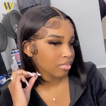 100% Human Hair Wigs Straight Bob Brazilian Virgin Hair Wigs,cheap Human Hd Lace Wig Bob,wholesale Hd Glueless Lace Wig