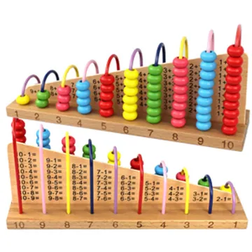 Multicolor Wooden Abacus Soroban Toys Children Counting Calculation Shelf Blocks Montessori Learning Educational Math Toys