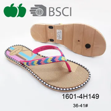 Hot-Selling High Quality Ladies Colorful Plastic Flip Flop