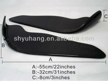 Universal Carbon fiber front splitter Type B Medium (2pcs)