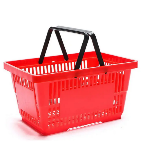 Plastic Supermarket Shopping Hand Basket