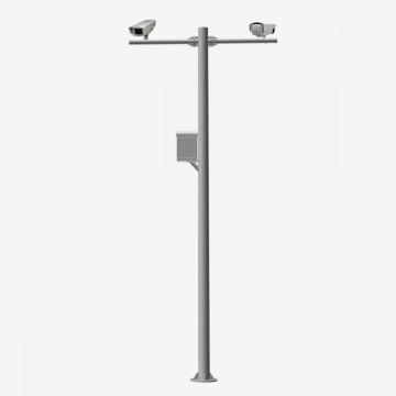 Polo de monitoramento de sinal de trânsito Polo Solar/LED Polo