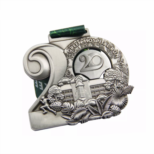 Personalized custom die cast metal shape medal