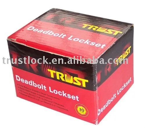 7312SS:Double Brass Cylinder Deadbolt Door Lock