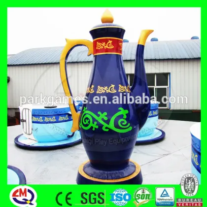 Amusement tea cup equipment for family entertainment center