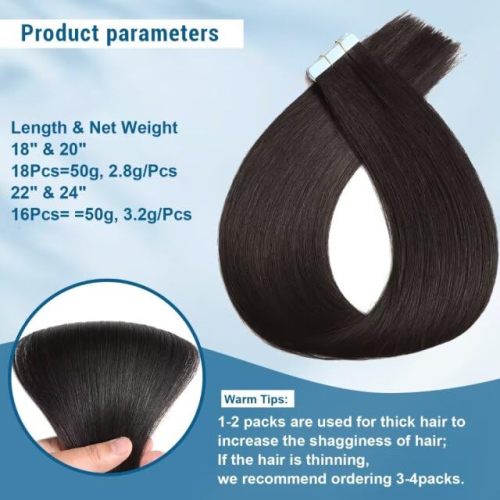 Seamless Skin Weft Tape in Hair Extensions