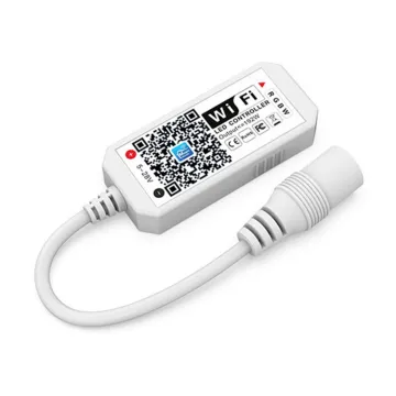 Voice-Controlled WiFi LED Strip Controller for RGBW Strips (DC5V-24V) - Alexa/Google Home App Compatible