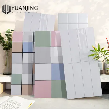 Affordable 300x600mm Colorful Glossy Ceramic Wall Tiles: Ideal for Bathroom and Kitchen Decor