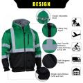 Hi Vis Fleece Reflective Safety Sweatshirt For Men