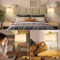 Fully Adjustable USB Port Nightstand Lamp for Office