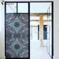 Window Cling Stained Glass Window Film Decorative Window Film Vinyl Non Adhesive Privacy Film, for Bathroom Shower Door