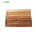 Acacia Wood Cutting Board and Knife Set