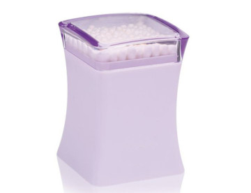 Soportes para palillos de dientes de plástico morado cuadrados elegantes