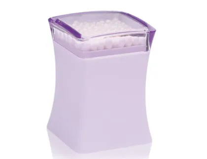 Elegant Square Purple Plastic Toothpick Holders