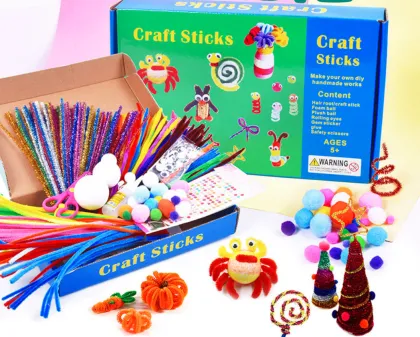 handmade set 5 puzzle toys parent-child twist stick