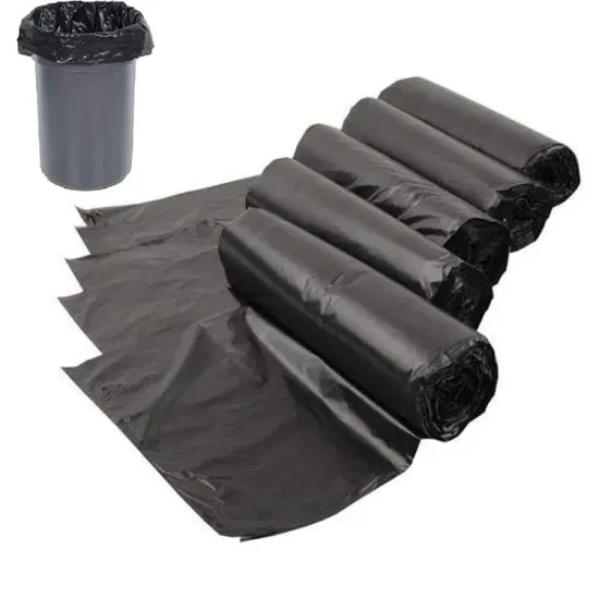 High quality black industrial heavy duty big garbage factory price plastic trash bags