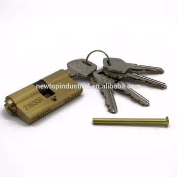 brass material double line pins cylinder euro profile cylinder lock cylinder