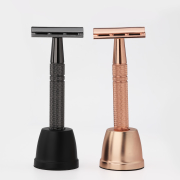 High-Quality Safety Razor with Stand: Premium Under-Shave Tool for Rust-Free Performance - OEM Options Available