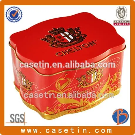 vintage tea tin box