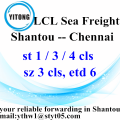 LCL Serviços Logísticos de Shantou para Chennai