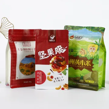 Opaque  Heat Reusable seal Snack gusset pouch bags