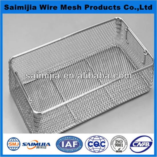 smooth surface wire mesh baskets for cooking