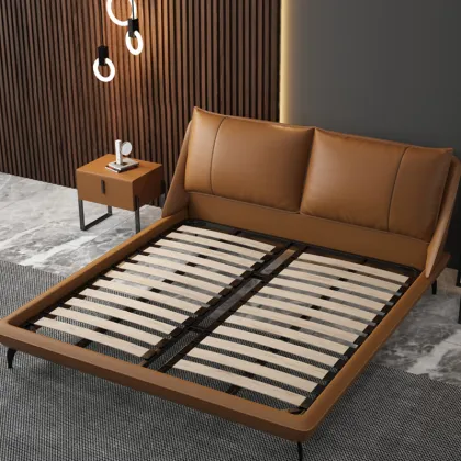 Villa big house Royal King Italian Leather Bed