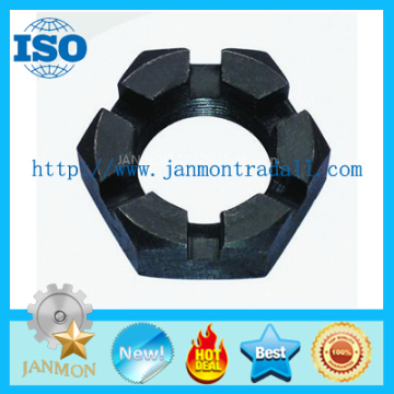 Hex Slotted / Castle Nuts,Hexongal slotted nut,Black oxide slotted nut,Grade 8.8 castle nut,Grade 10.9 castle nut,hexNUT