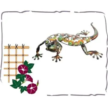 metal art decorative gecko and lizards