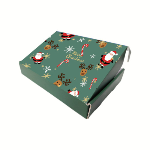 Caixa de remessa personalizada de papelão ondulado de Natal
