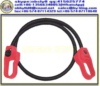8mm bungy cord , bunge cord , bungi cord with hooks