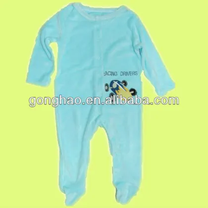 velvet baby clothes with cute embroidery