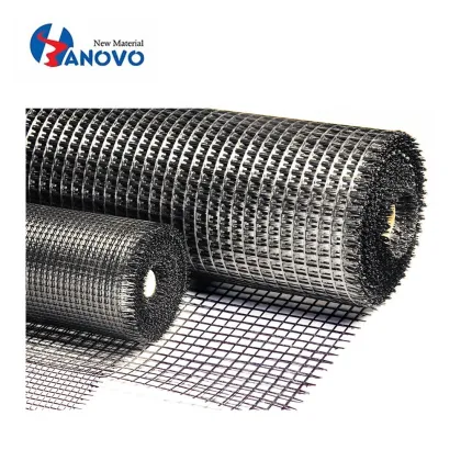 Factory Cheap Glass Fiber Geogrid 50x50 KN Composite Geogrid Material