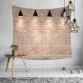 Light Brick Tapestry Wall Hanging Retro Yellow Stone Wall Tapestry for Livingroom Bedroom Dorm Home Decor