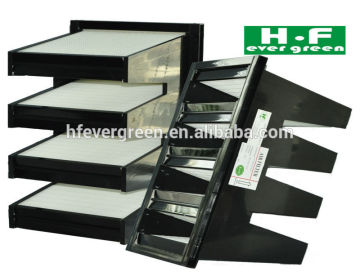 hepa V-bank filter with large air flow h13/h14