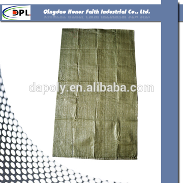 Recycled green color pp woven bag