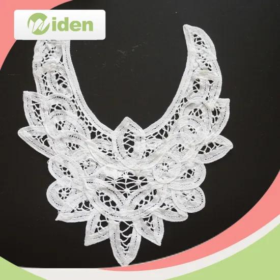 African Big Swiss Collar Lace Appliques Wholesale Battenburg Neck Lace